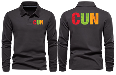 CUN AIRPORT LONG SLEEVE POLO